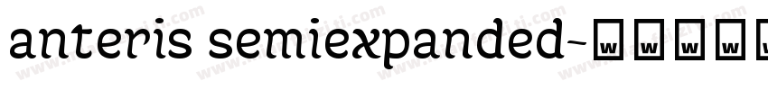 anteris semiexpanded字体转换